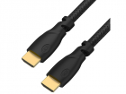 Greenconnect Кабель 2.0m HDMI версия 2.0, HDR 4:2:2, Ultra HD, 4K 60 fps 60Hz/ 5K*30Hz, 3D, AUDIO, 18.0 Гбит/ с, 28/ 28 AWG, OD7.3mm, тройной экран, черный нейлон, GCR-HM811-2.0m (GCR-HM811-2.0M)