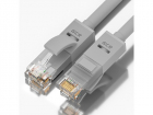 Greenconnect Патч-корд прямой 0.15m, UTP кат.5e, серый, позолоченные контакты, 24 AWG, литой, GCR-LNC03-0.15m, ethernet high speed 1 Гбит/ с, RJ45, T568B, (GCR-LNC03-0.15M)