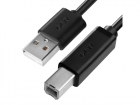 GCR Кабель 1.8m USB 2.0, AM/ BM, черный, 28/ 28 AWG, экран, армированный, морозостойкий, GCR-UPC5M-BB2S-1.8m (GCR-UPC5M-BB2S-1.8M)