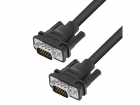 GCR Кабель SVGA 1.0m чёрный, медь, позолоченные контакты, OD6.0mm, 15M / 15M, 28/28 AWG, двойной экран (GCR-VM2VM1-1.0M)
