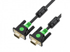 GCR PRO Кабель PROF Premium SVGA 50.0m чёрный, GOLD, ферритовые кольца, OD8.0mm, 15M / 15M, 28/ 28 AWG, двойной экран, GCR-VM2VM2-50.0m, (GCR-VM2VM2-50.0M)