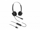 Гарнитура для IP телефонов Fanvil HT302-U Fanvil Гарнитура USB, кож.зам., HD Audio, складной микрофон, 1, 8м., 95г.