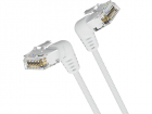 Патч-корд Vention прямой UTP cat.6a, RJ45 угол 90 - 1м. Белый (IBOWF)