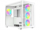 Корпус ПК без блока питания/ Case Ocypus Iota C70 Curve WH ARGB, Midi-Tower, TG, 4x120mm ARGB, 2xUSB-A 3.0 + 1xUSB-C 3.1, ATX, mATX, mITX White (IOTA-C70-WHD400CD-GL)