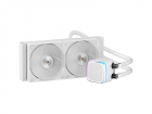 Система жидкостного охлаждения/ Water Cooling System Ocypus Iota L24 WH (280W, 240mm, LED temp, White, ARGB Pump, Fans: 2x120mm, 77CFM, 2000RPM/ Pump height 65mm, 27dBA, 3100RPM, Rad thickness 27mm/ S: 1851, 1700, 1200, 115X, AM5, AM4) (IOTA-L24-WH2ANWNN00X-GL)