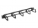 Миниатюра товара - Cabeus JB08-1U-BK Кабельный органайзер горизонтальный 19" 1U, 5 колец, металлический, цвет черный (RAL9004)
