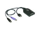 Модуль удлинителя, HDMI+KBD+MOUSE USB, 50 метр., для подкл. комплекта перключат. KN2124v/ 2140v/ 4124v/ 4140v/ 2116A/ 2132/ 4116/ 4132; KM0532/ 0932/ 0032, макс.разреш. 1920х1200, RJ45+HD-DP+USB A-тип, Female+2xMale, без Б.П., (DDC2B)/ ATEN/ HDMI USB Virtual Media KVM adapter, (KA7168)