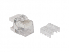 Модульрозиточный с индикатором Модуль Keystone, RJ45, кат.5E, UTP, 180 градусов, с индикатором, белый (LAN-OKI45U5E/ 180)