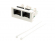 Миниатюра товара - Вставка Mosaic 22.5x45 2xRJ45 Cat.5e, белая
