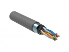 Кабель связи витая пара F/ UTP, кат.5E, 4 пары 24AWG solid, 305м, ПВХ, серый (LC1-C5E04-311)