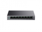 Коммутатор TP-Link LS108GP, 8-Port Gigabit Desktop Switch with 8-Port PoE+, 62 W, 250m