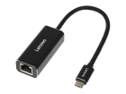 Адаптер для ноутбука Lenovo ThinkPad LX0804 черный USB-C to Ethernet Adapter, (LX0804)