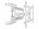 ONKRON кронштейн для телевизора 40"-75" наклонно-поворотный, белый M6L, (M6L-W)
