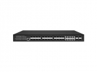 Управляемый L3 коммутатор Gigabit Ethernet Управляемый L3 коммутатор Gigabit Ethernet на 16xGE SFP + 8xGE Combo (RJ45 + SFP) + 4x10G SFP+ Uplink. Порты: 16 x GE SFP (1000Base-X) + 8 x GE Combo Port (RJ45 + SFP) + 4 x 10G SFP+ Uplink, Консольный порт, Уровень управления L3 (Full managed), Поддержка Jumbo Frame 10K, IGMP Snooping, Монтаж в 19" стойку, крепление в комплекте. Питание: AC90-253V(10W). Встроенная грозозащита 3kV. Размеры (ШхВхГ): 440 x 45 x 210мм. Рабочая температура: -20...+55 гр. С.