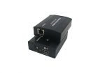 HDMI удлинитель по сети Ethernet/ HDMI удлинитель по сети Ethernet. Разрешение видео - 1920x1080 (60Гц). Формат видоесжатия - Н.265(HEVC). Глубина цвета - 24/30/36 Бит. HDMI 1.3, HDCP 1.2. Расстояние передачи "передатчик - приемник" - до 170м. Поддержка до 253 дополнительных приёмников. Порты подключения: HDMI, Ethernet-порт - RJ45. Питание - DC9-12V. Комплектация: передатчик, приемник, блок питания DC12V - 2шт. Размеры каждого устройства (ШxВxГ): 82 x 26 x 64 мм. Рабочая температура: -15…+55°С.