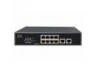 Коммутатор Uniview Коммутатор 10*100Mbps network ports (RJ45), including 8 PoE ports, IEEE802.3, IEEE802.3u, IEEE802.3az, IEEE802.3x, IEEE802.3af, IEEE802.3at, 2Gbps 1.49Mpps 2Mbit 8K 220mm x 150mm x 44mm(8.7"5.9"1.7