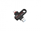 Носитель информации Netac US18 256GB USB3.2+TypeC Dual Flash Drive (NT03US18C-256G-32BK)