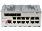 Коммутатор ORIGO Промышленный управляемый L2 PoE-коммутатор, 8x1000Base-T PoE, 4xCombo 1000Base-T/ SFP, PoE-бюджет 185 Вт, защита от статического электричества до 4 кВ, -40..75°C, (OI3112P/ 185W/ A1A)