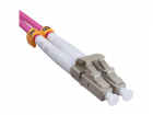 Патч-корд Cabeus OP-50-OM4-LC-LC-2M 2x50/ 125 OM4 LC дуплекс-LC дуплекс 2м LSZH розовый (OP-50-OM4-LC-LC-2M)