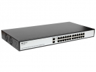 Коммутатор ORIGO Неуправляемый PoE-коммутатор, 24x100Base-TX PoE, 2x1000Base-T, PoE-бюджет 285 Вт, PoE до 250 м, комплект для установки в 19" стойку, (OS1226P/ 285W/ A1A)