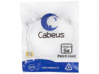 Патч-корд Cabeus PC-UTP-RJ45-CAT.5E-0.5M-WH U/ UTP RJ-45 вил.-вилка RJ-45 кат.5E 0.5м белый ПВХ (PC-UTP-RJ45-CAT.5E-0.5M-WH)