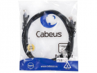 Патч-корд Cabeus PC-UTP-RJ45-CAT.5E-2M-BK-LSZH U/ UTP RJ-45 вил.-вилка RJ-45 кат.5E 2м черный LSZH (PC-UTP-RJ45-CAT.5E-2M-BK-LSZH)