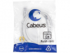 Патч-корд Cabeus PC-UTP-RJ45-CAT.5E-2M-WH U/UTP RJ-45 вил.-вилка RJ-45 кат.5E 2м белый ПВХ (PC-UTP-RJ45-CAT.5E-2M-WH)