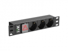PDU 3 розетки нем. ст. LED 1U вх. С14 10", (PH12-3D3-P)
