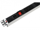 Вертикальный блок розеток Rem-16 с выкл., 15 Shuko, 10 C13, вход IEC 60320 C20 16A, алюм., 42-48U, (R-16-15S-10C13-V-1820)