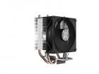 Кулер для процессора/ CPU Cooler PCCooler R200 (110W, 3-pin, 133mm, Al/ Cu, 2x6mm, 1x92mm, 40.94CFM, 30dBA, 2200RPM, S: 1851/ 1700/ 1200/ 115X, AM5/ AM4, silver, black), (R200)