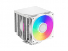 Кулер для процессора/ CPU Cooler PCCooler RT620Pro TC ARGB WH (265W, 4-pin PWM, 157.5mm, Al/ Cu, 6x6mm, 2x120mm, 73.32CFM, 34.9dBA, 2200RPM, S: 1851/ 1700/ 1200/ 115X, AM5/ AM4, white) (RT620PRO TC ARGB WH)