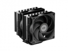 Кулер для процессора/ CPU Cooler PCCooler RT720 BK (270W, 4-pin PWM, 153mm, Al/ Cu, 7x6mm, 2x120mm, 73.32CFM, 34.9dBA, 2200RPM, S: 1851/ 1700/ 1200/ 115X, AM5/ AM4, black) (RT720 BK)