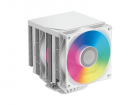 Кулер для процессора/ CPU Cooler PCCooler RT720 TC ARGB WH (270W, 4-pin PWM, 157.5mm, Al/ Cu, 7x6mm, ARGB, 2x120mm, 73.32CFM, 34.9dBA, 2200RPM, S: 1851/ 1700/ 1200/ 115X, AM5/ AM4, white) (RT720 TC ARGB WH)