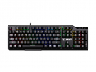 Клавиатура Gaming Keyboard MSI VIGOR GK41, Wired, Kailh Red Mechanical Switches, 10 Zone RGB lighting, 3 Adjustable Keyboard Angles (0°, 3°, 7°)