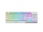 Клавиатура проводная Gaming Keyboard MSI VIGOR GK30, Wired, Mechanical-like plunger switches. 6 zones RGB lighting with several lighting effects. Anti-ghosting Capability. Water Resistant (spill-proof), White