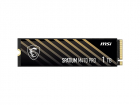 Твердотельный накопитель MSI SSD SPATIUM M470 PRO 1TB M.2 2280 PCle 4.0 NVMe R6000/ W4500MB/ s 3D NAND TLC MTBF 1.5M 950000/ 950000 IOPS 320TBW
