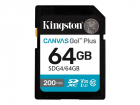 Флеш карта SDXC 64GB Kingston SDG4/ 64GB Canvas Go! Plus V30 w/ o adapter, (SDG4/ 64GB)