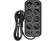 Миниатюра товара - Фильтр-удлинитель PowerCom SP-08 USB03AB 3.0M, 8 розеток, черный, 16А, 4кВт, 175Дж, 3*USB, защитные шторки, защита от КЗ, перегрузки, ВЧ и импульсных помех, кабель 3x1 мм2, ШхГхВ 230х105х45 мм, вес 0.68 кг. Фильтр-удлинитель PowerCom SP-08 USB03AB 3.0M, 8 розеток, черный, 16А, 4кВт, 175Дж, 3*USB, защитные шторки, защита от КЗ, перегрузки, ВЧ и импульсных помех, кабель 3x1 мм2, ШхГхВ 230х105х45 мм, вес 0.68 кг./ Surge protector PowerCom SP-08 USB03AB 3.0M, 8 sockets, black, 16A, 4kW, 175J, 3*USB,