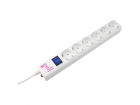 Фильтр-удлинитель Power Cube 3, 0 м 6 розеток с заземлением (белый) 16А/ 3, 5кВт/ Surge protector Power Cube 3, 0 m 6 outlets (white) 16A / 3, 5kVt (SPG6-16-3M)