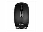 Беспроводная мышь SVEN RX-260W чёрная (2, 4 GHz, 3+1кл. 800/ 1200/ 1600DPI, блист.), (SV-018160)