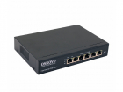 PoE Коммутатор OSNOVO SW-20600(80W) PoE коммутатор Fast Ethernet на 6 RJ45 портов. Порты: 1 x FE (10/ 100Base-T) с PoE (до 60W, A+B) + 3 x FE (10/ 100Base-T) с PoE (до 30W), 2 x FE (10/ 100 Base-T) Uplink. Соответствуе