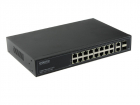 Коммутатор Gigabit Ethernet OSNOVO SW-71802/ L Коммутатор Gigabit Ethernet управляемый на 18 RJ45 + 2 GE SFP порта. Порты: 18 x GE (10/ 100/ 1000 Base-T) , 2 x GE SFP (1000 Base-X). Поддержка режима CCTV: Увеличение расстояния пер