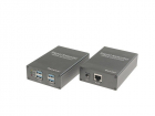 Удлинитель интерфейса OSNOVO TA-U16+RA-U46 Удлинитель интерфейса USB 3.0 по кабелю витой пары CAT6e/ 7 до 100м. Приемник: Вх.-RJ45/ Роз.2, 1х5, 5мм(DC12V). Вых.-USB(A)x4.Передатчик:Вх.-USB(Type-C)/ Роз.2, 1х5, 5мм(DC12V). Вых.-RJ (TA-U16+RA-U46)