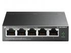 Коммутатор TP-Link TL-SG1005LP, 5-портовый гигабитный неуправляемый коммутатор с 4 портами PoE+, металлический корпус, настольная установка, бюджет PoE — 40 Вт.