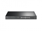 Коммутатор/ 16-Port Gigabit Easy Smart PoE+ Switch with 2 SFP UKplug, (TL-SG1218MPE.)
