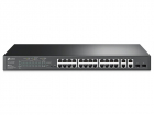 Коммутатор TP-Link TL-SL2428P, JetStream Smart коммутатор уровня 2 с 24 портами 10/ 100 Мбит/ с, 4 гигабитными портами и 24 портами PoE+, бюджет PoE: до 250 Вт, 19"