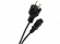 Миниатюра товара - Кабель компьютер - розетка 220V <1.8м> (Европейский стандарт) <TP021-1.8-BK> (TP021-1.8-BK)