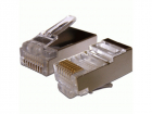 Коннектор RJ45 STP 8P8C, универсальный, cat.6A, 100 шт., (TWT-PL45/ S-8P8C-6A)