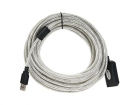 Кабель-адаптер Кабель-адаптер/ Кабель-адаптер USB2.0-repeater, удлинительный активный <Am-->Af> 10м VCOM <VUS7049-10M>, (VUS7049-10M)