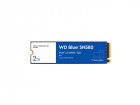 Твердотельный накопитель Western Digital Blue SN580 SSD M2.2280 PCIe 4.0 2Tb, 4150MBs/ 4150MBs, TBW 900, WDS200T3B0E, 1 year